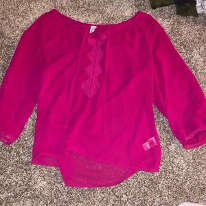 Pink blouse